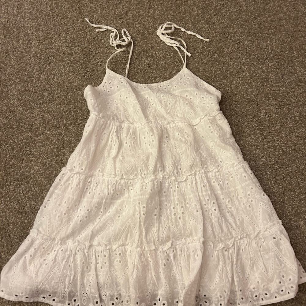 HYFVE White Smocked Dress